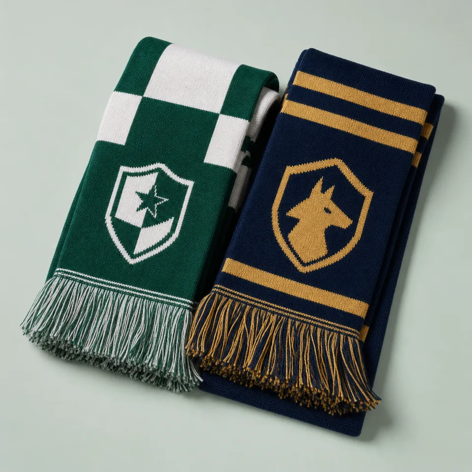 Jacquard‑Strickschals